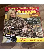 Snuggie Wild Side Super Soft Fleece Leopard Print Blanket W/ Sleeves New... - €21,37 EUR