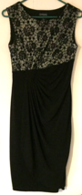 Enfocus Studio dress size 6 women sleeveless black &amp; white knee length - $12.13