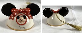 Disney World Mickey Minnie Mouse Ears Judy Christmas Ornament Lenox - £23.83 GBP