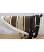 Navajo Dari Saddle Pad with Fleece Bottom with stirrups - $125.00