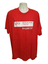 MCNY Metropolitan College of New York Keep Calm Help Others Adult Red 2X... - $19.80