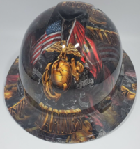 New Full Brim Vented Hard Hat Custom Hydro Dipped Marines Semper Fi - £51.43 GBP