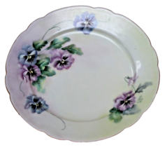 Vintage Seltmann Weiden Fine China 7.5” Plate Bavaria W Germany Floral Pansies - £6.29 GBP