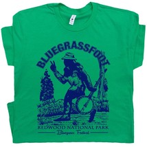 Bluegrassfoot Bluegrass T Shirt Banjo Shirts Cool Vintage Bigfoot Tees R... - £14.95 GBP
