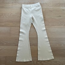 Offline by Aerie High Waisted Textured Flare Leggings Large Cream - $44.99