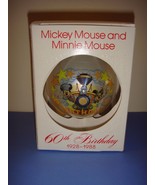 Schmid Disney Mickey Mouse And Minnie Mouse 60th Birthday Ornament - £12.74 GBP