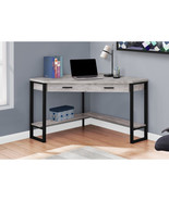 Monarch Specialties 42 in. Grey Reclaimed Wood Corner Computer Desk - $450.02