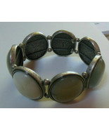 Lia Sophia Heavy Silver-tone &amp; Heavy Glass/Stone Stretch Bracelet - $53.56 CAD