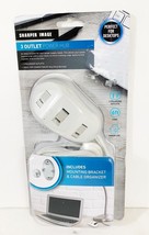 The Sharper Image 3-Outlet Desktop Power Hub (White) Computers &quot; Accesso... - $6.43