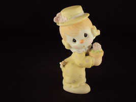 Precious Moments, 12238/D, Clown Girl Holding Flower Pot, Flower Mark, 1984 - $24.95