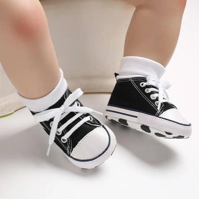 Best Sneakers Newborn Five-Pointed  Canvas Shoes Baby Shoe All-Match Casual  Bab - $52.24