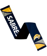 Buffalo Sabres Winter Scarf Jersey Material Vtg Logo W/ Inside Zip Pocke... - £9.87 GBP