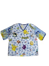 Vintage Rare 1998  Pokemon pickachu  Shirt, scrub, hospital gown . Kids size 4. - £32.97 GBP
