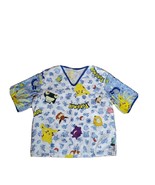 Vintage Rare 1998  Pokemon pickachu  Shirt, scrub, hospital gown . Kids ... - £32.95 GBP