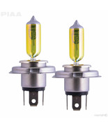PIAA H4 2500K Solar Yellow Gold 60/55w = 130/120w XTRA Bulb Set from Japan - $61.49 CAD