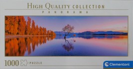 Clemontoni Lake Wanaka Tree 1000 pc Panorama Jigsaw Puzzle New Zealand  - $19.79
