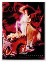 Print Ad Lladro Porcelain Kitty Cart Figurine Vintage 1995 Advertisement - $147.74 MXN