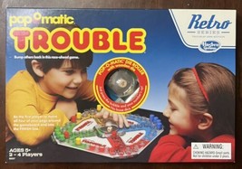 Pop-O-Matic Trouble Board Game Retro Series 1986 B9057 2015 Hasbro Excellent Cnd - £20.54 GBP