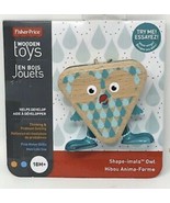 Fisher Price Wooden Toys Shape-imals Owl Playset NEW