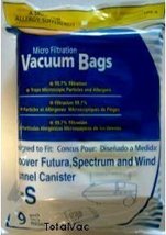 Hoover Micro-Filtration Vacuum Cleaner Bags - Type S - 9 Bags - $13.69