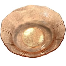 FLAWLESS American Sweetheart depression glass pink round berry bowl 9&quot; - £39.30 GBP