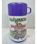 An American Tail Fievel Goes West Vintage Thermos Plastic 1991 Aladdin W... - $10.63