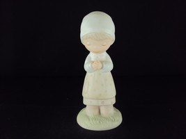 Precious Moments, E-7155, Thanking Him For You, 1981, Cross Mark, No Box - $24.95