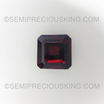 Natural Garnet Square Step Cut 8X8mm Umber Color VS Clarity Loose Gemstone - £60.88 GBP
