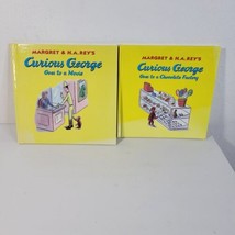 2 Curious George books Goes to the Movies and Goes to the Chocolate Factory - £9.95 GBP