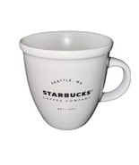 Starbucks Seattle WA est 1971 White Bronze Ceramic Coffee Mug 2016 12oz - £9.12 GBP