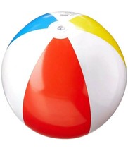 4 Pack INTEX 20&quot; Glossy Panel Colorful Beach Ball Inflatable Pool Beach ... - $3.57