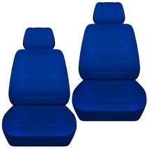Front set car seat covers fits 1996-2020 Honda Civic    solid dark blue - $69.99