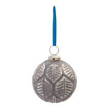 Etched Leaf Glass Ball Ornament (Set of 6) - $969.01 MXN
