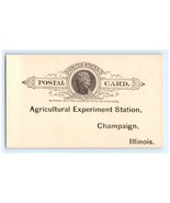 Postal Card Agricultural Experiment Station Champaign, Illinois - £14.02 GBP