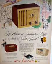 RCA Victor Radio Print AD Vintage 1948 Models 75X11 8X53 66X12 Ready To Frame - £22.02 GBP