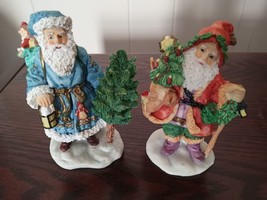 Two Old World VTG Santas Bronson Collectibles Nice Condition 1995 &amp; 1995 - £11.38 GBP