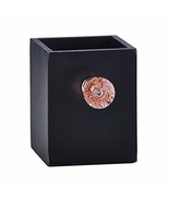 Black Wood Pen Supply Holder Organizer Pink Crystal Knob 3 X 3.75&quot; H - €17,18 EUR