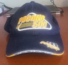 Nascar Hat 2001 Pocono 500 Pocono Raceway Strap back Baseball Cap - $58.74