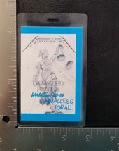 METALLICA - VINTAGE 1988 - 1989 ORIGINAL CONCERT TOUR LAMINATE BACKSTAGE... - $25.00
