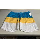 Club Room Men&#39;s Colorblocked 7&quot; Quick Dry Swim Trunks Turquois Combo-XL ... - $23.01 CAD