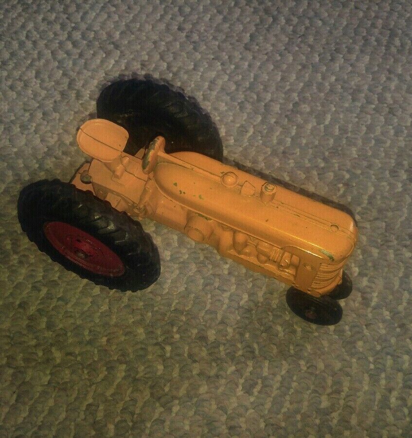 Vintage Metal Farm Toy Tractor Yellow and 50 similar items