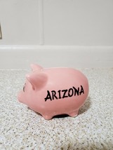 VTG Collectible Novelty Handpainted Souvenir Ceramic Pig Pink Piggy Bank Arizona - £3.19 GBP