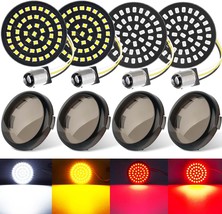 Benlari 1157 Front Rear LED Turn Signals 1156 Bullet White Amber Red  - $78.17