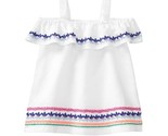 NWT Gymboree True Blue Summer Baby Girls White Embroidered Dress 6-12 Mo... - £8.78 GBP