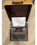 Smith-Corona 1954 Vintage Portable Typewriter collectible retro design. - $209.47 CAD