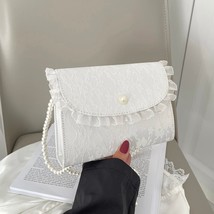 Vintage Lace  Chain Ladies Small Square Shoulder Bag Retro Crossbody Bags Female - £22.48 GBP