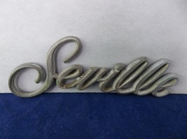 1985-1991 Cadillac &quot;Seville&quot; Gold Chrome Door Trunk Script Emblem OEM - £5.50 GBP