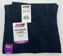 Dickies Men&#39;s Straight Leg Core Work Pants Navy Blue Size 42 X 30 NWT - £19.73 GBP