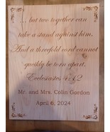 Wedding day memory wall plaque - $40.77 CAD