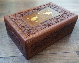 Handmade Wooden Box, Jewelry Box, Decorative Wooden Box - £42.49 GBP